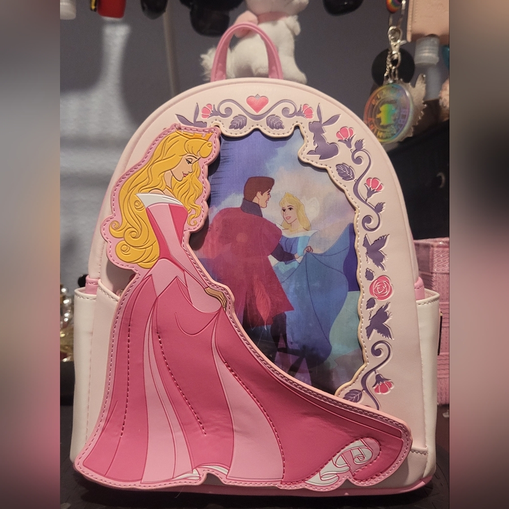 Disney Sleeping Beauty Aurora  Princess Lenticular Series Mini Backpack